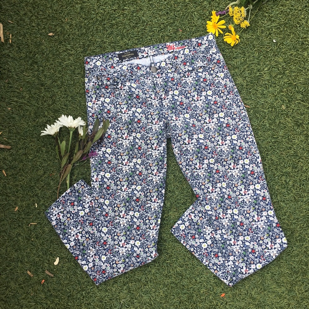 J. Crew LIBERTY Toothpick Ankle Jeans
